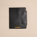 Personalized Leather Office Folder in Black