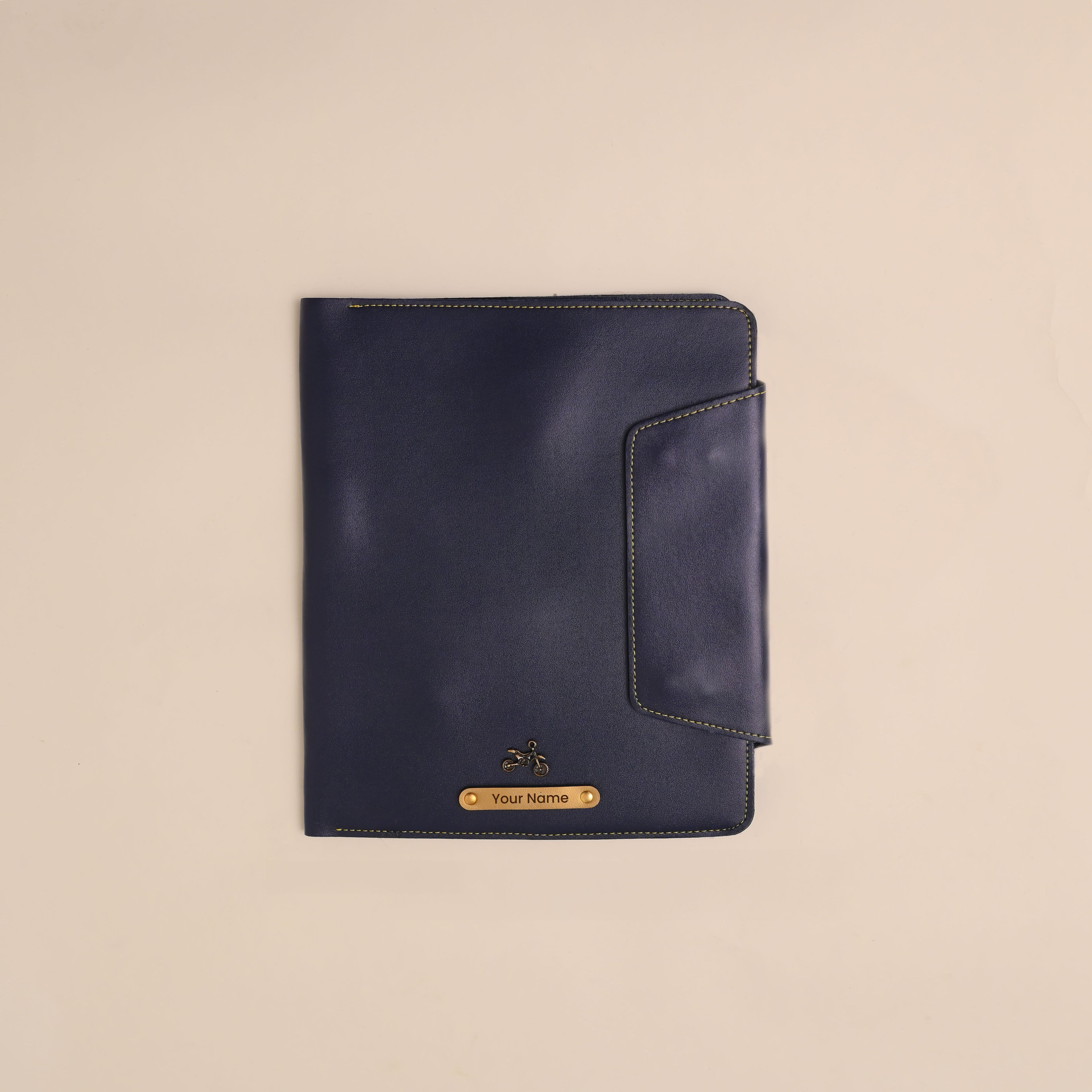 Personalised Office Folder in Navy Blue