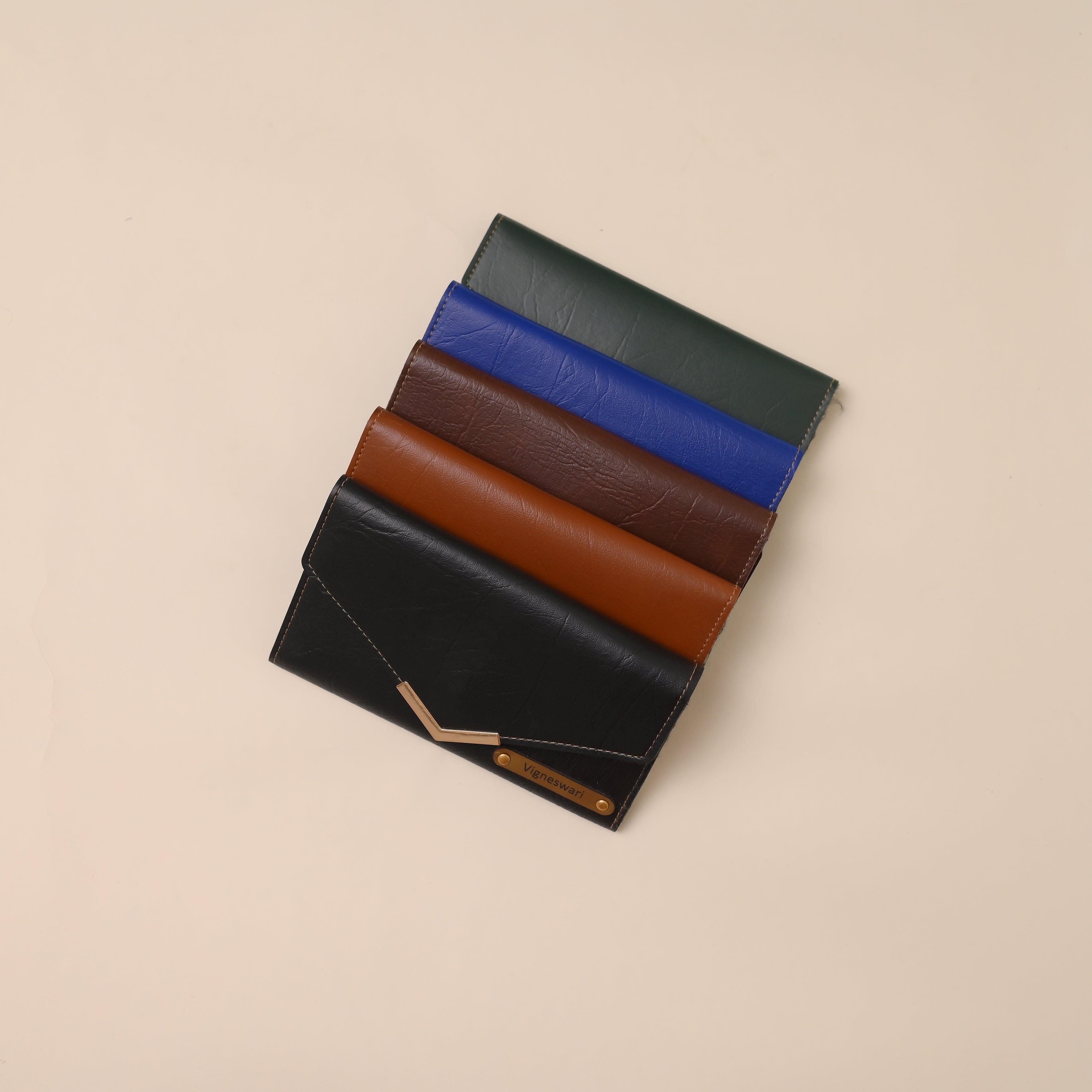 Personalized Ladies Clutch Tan