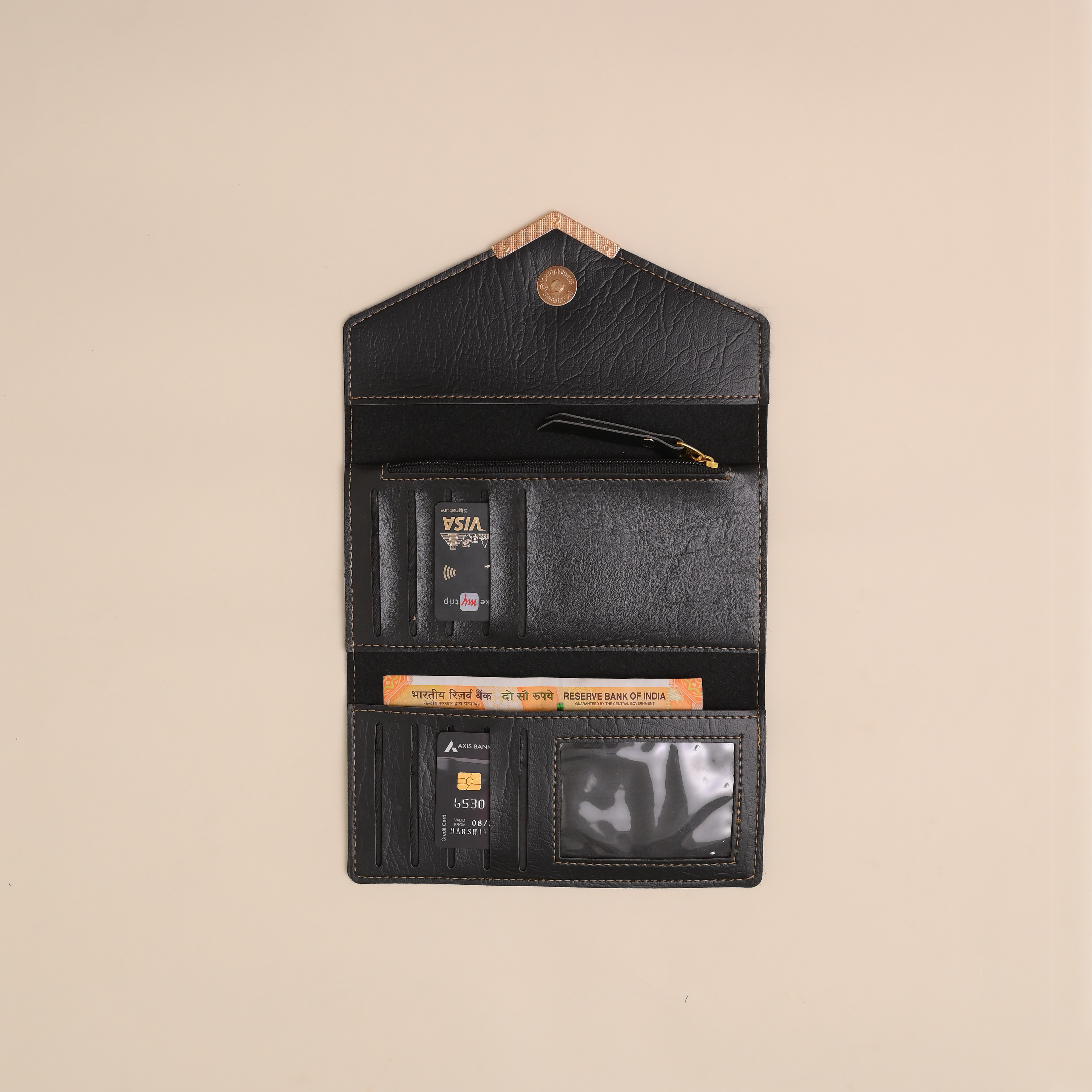 Personalized Ladies Clutch Black