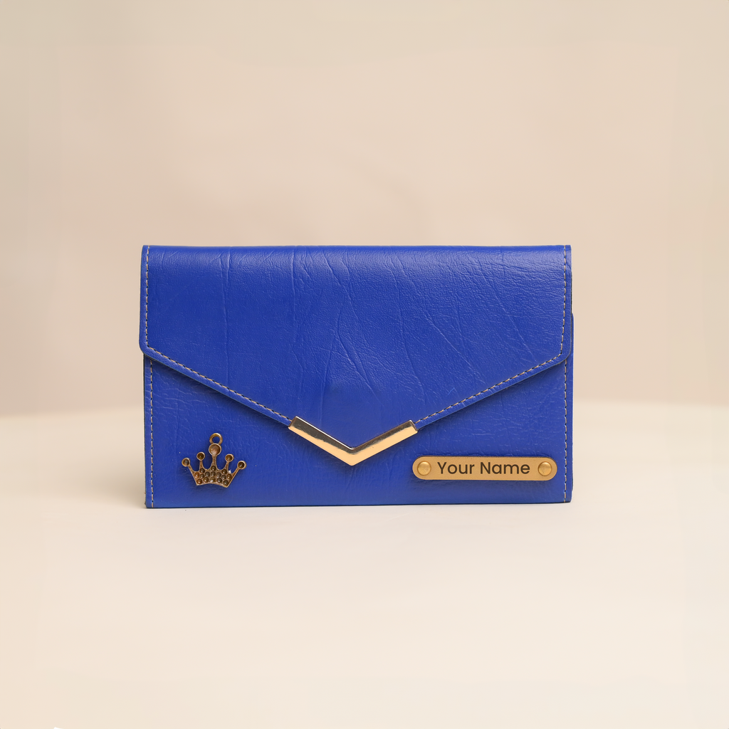 Personalized Ladies Clutch Blue