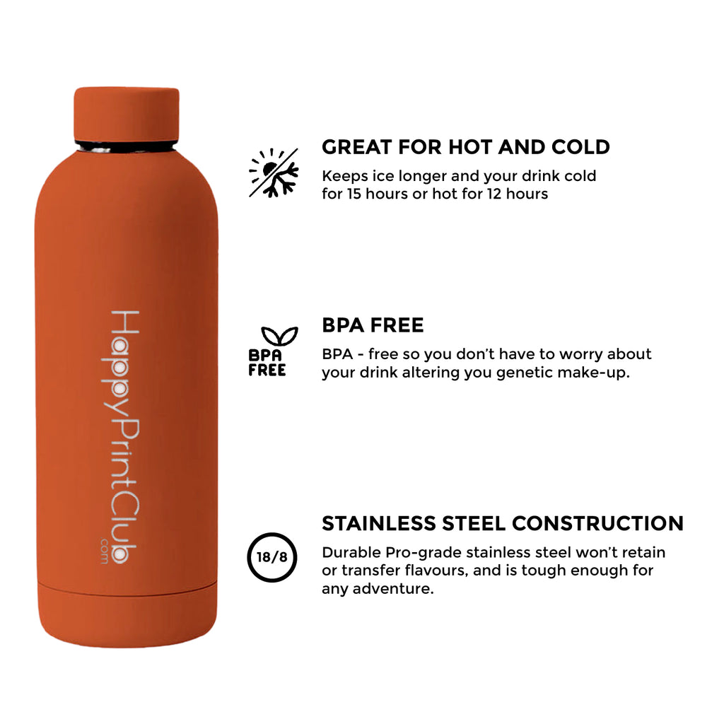 Personalised Double Insulated Stainless Steel Bottle | 500ML |