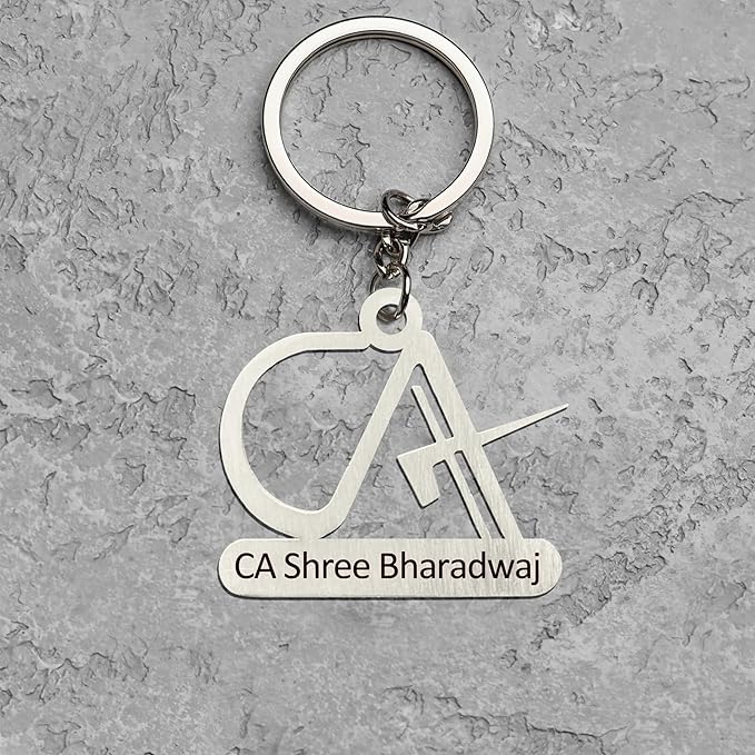 Personalized CA Stainless Steel Keychain