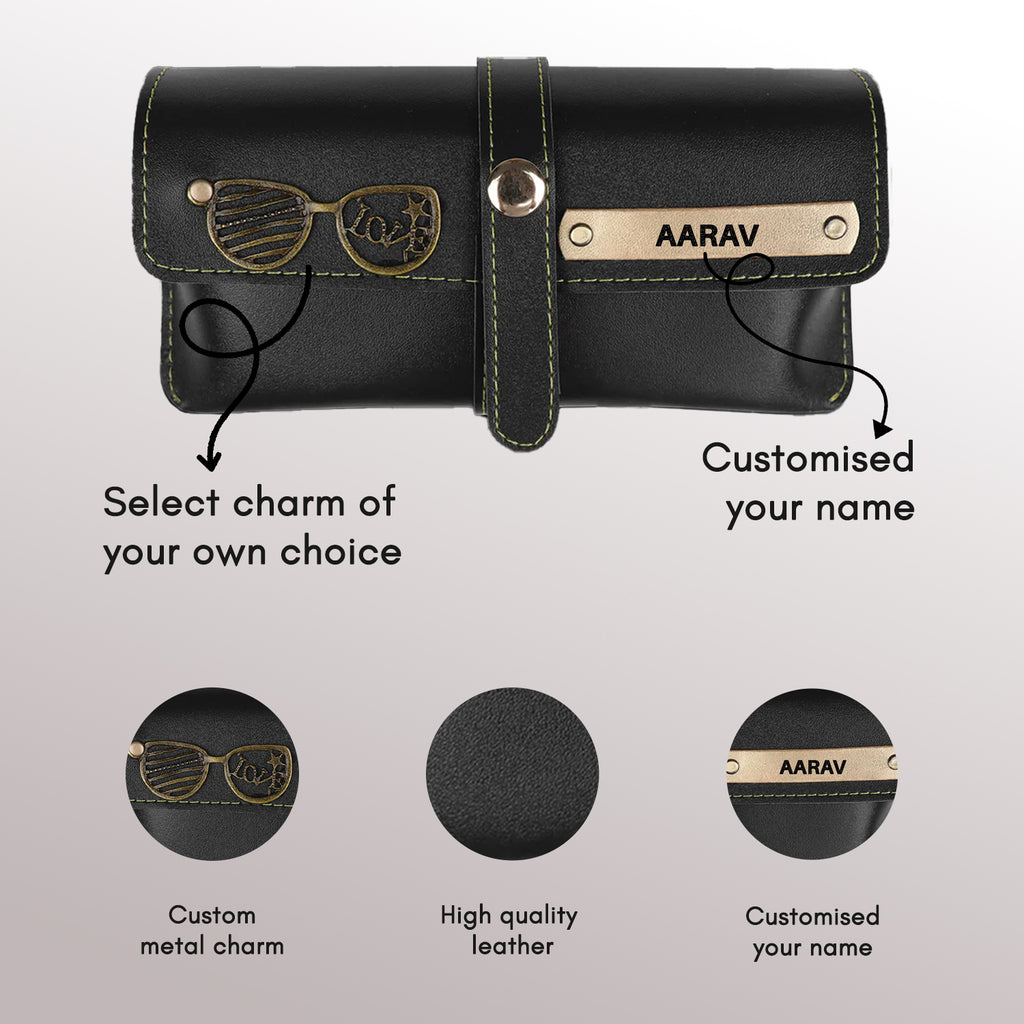 Personalised Leather Goggle Case - Classic Finish