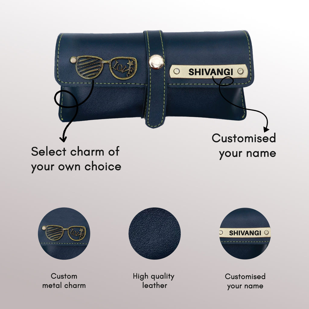 Personalised Leather Goggle Case - Classic Finish