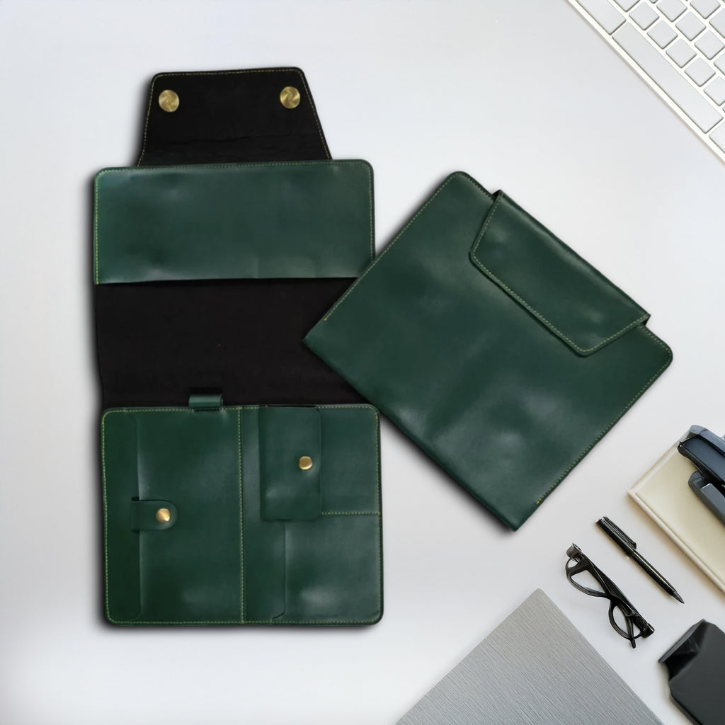 Personalised Office Folder in Green