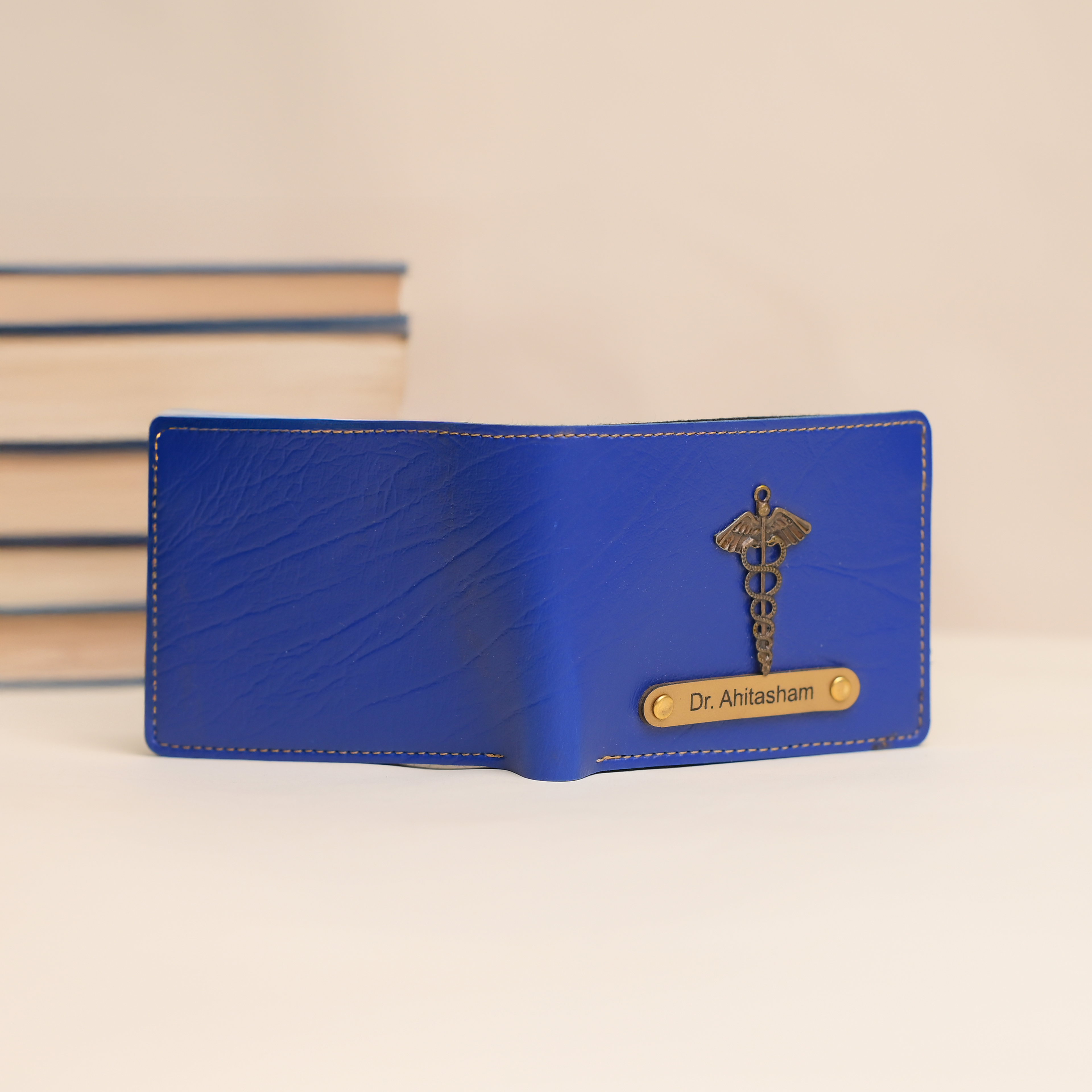 Personalised Men Wallet Royal Blue