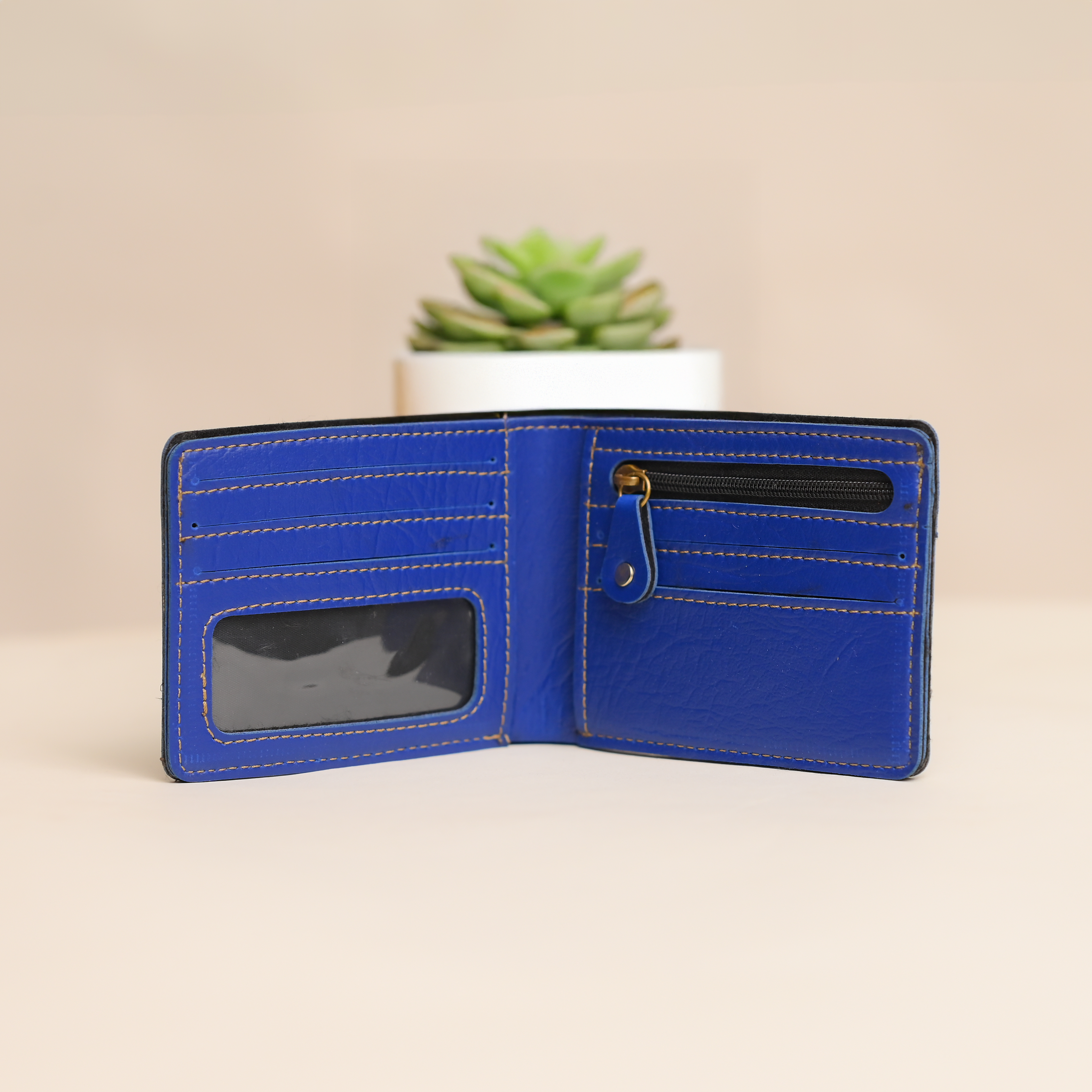Personalised Men Wallet Royal Blue
