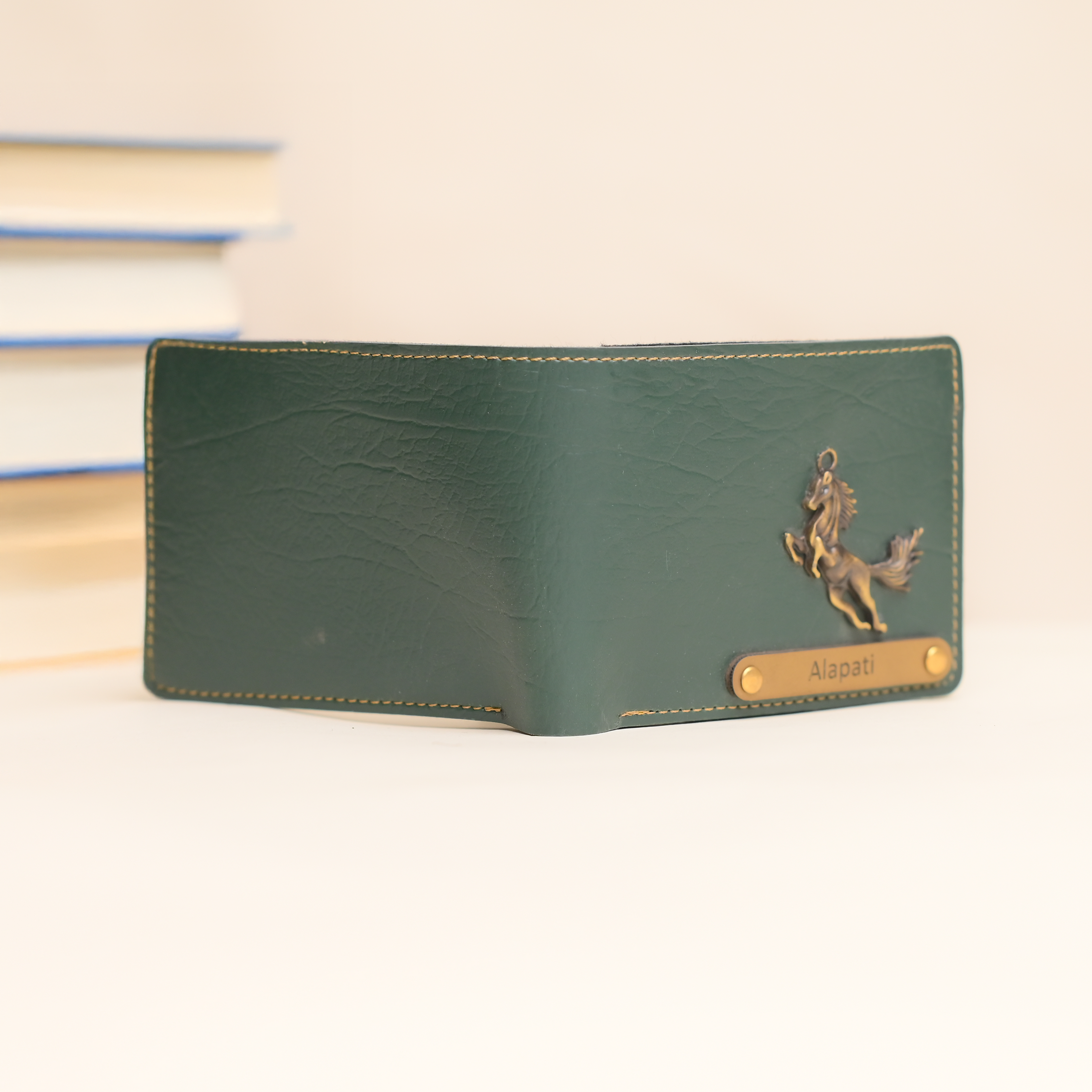 Personalised Men Wallet Green