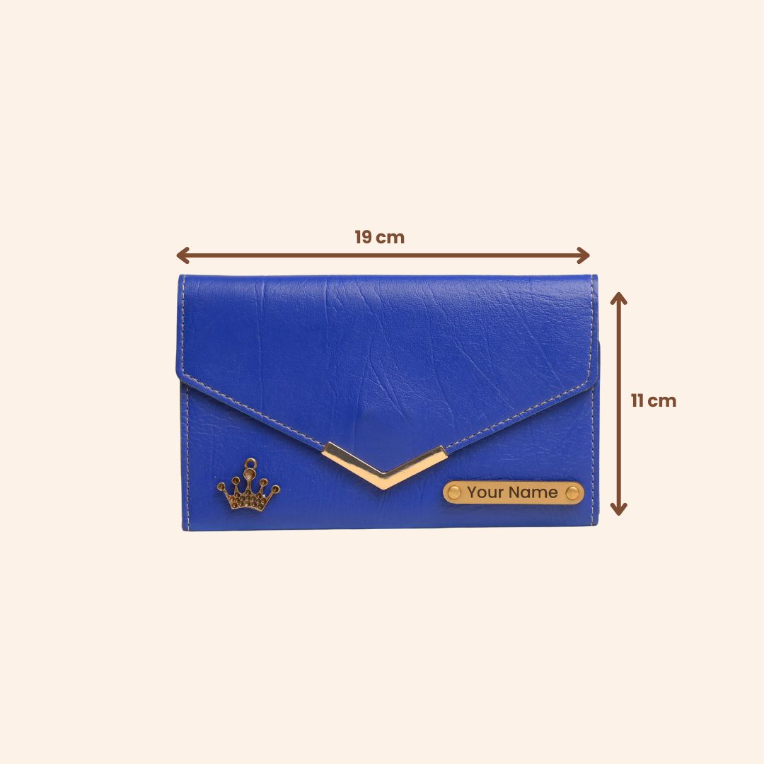 Personalized Ladies Clutch Blue