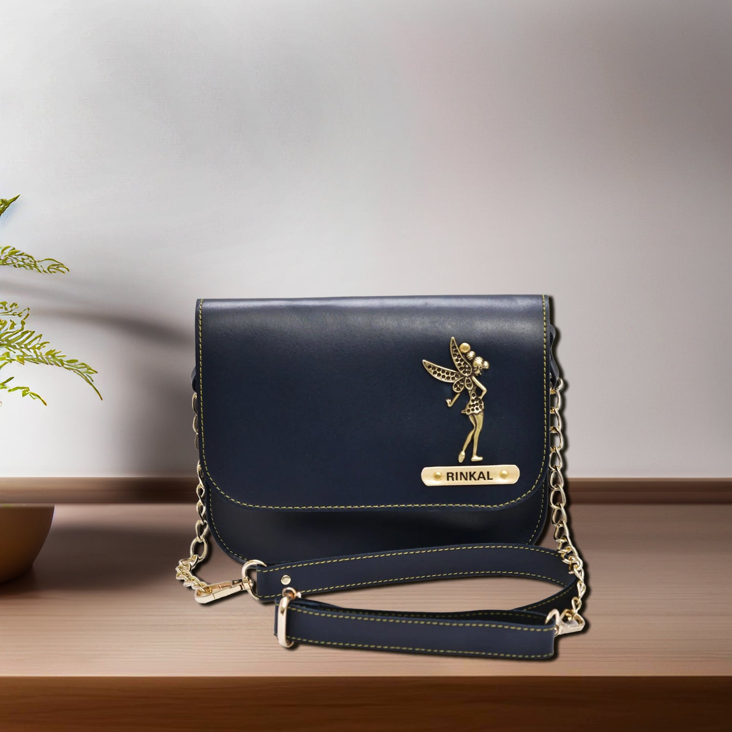Personalized Leather Sling Bag for Women