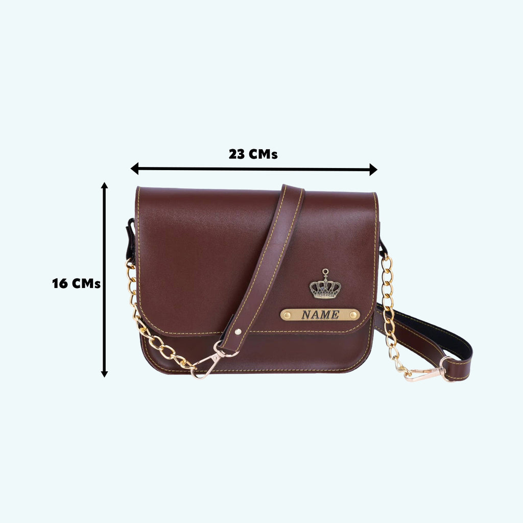 Personalized Leather Sling Bag for Women