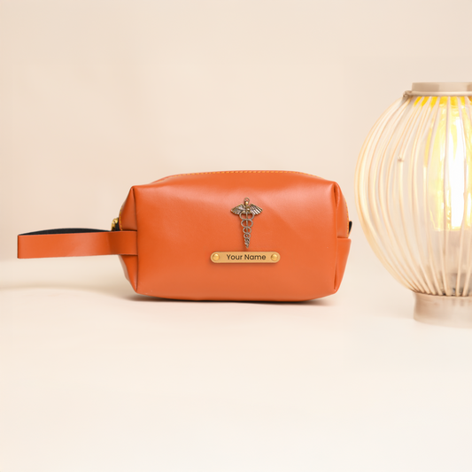 Personalised Large Vanity Pouch Tan