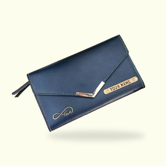 Personalized Ladies Clutch With Charm