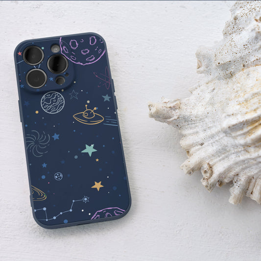 Moon and Star iPhone 13 Pro max Customized Printed Phone Cover