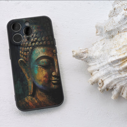 Elegant Buddha iPhone 14 Pro Customized Printed Phone Cover