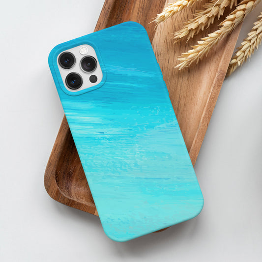 Blue Texture iPhone 12 Pro Max Customized Printed Phone Cover