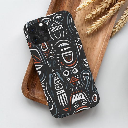 Black Doodle iPhone 11 Pro Max Customized Printed Phone Cover