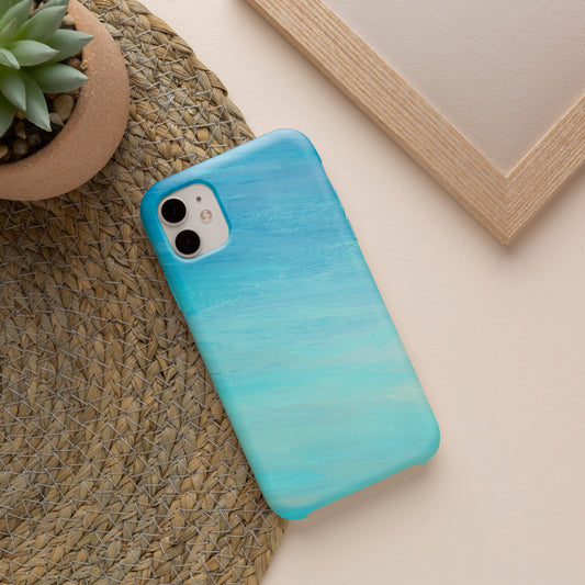 Blue Texture iPhone 12 Customized Printed Phone Cover