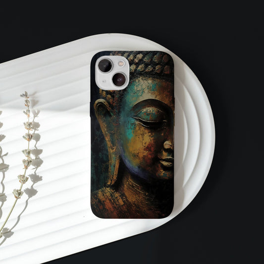 Elegant Buddha iPhone 15 plus Customized Printed Phone Cover